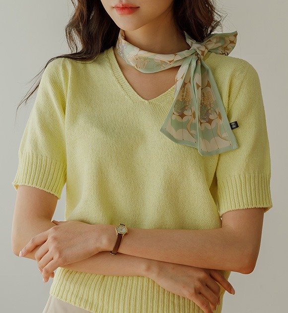 リスキー ダイヤパターン ツイリー スカーフ 韓国