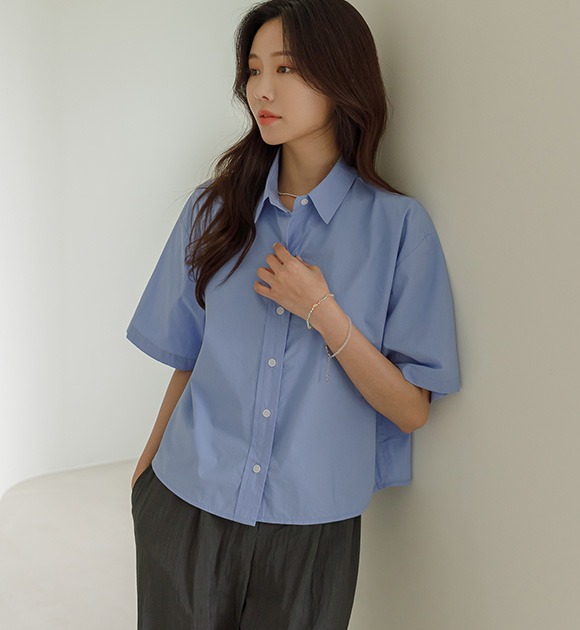 アンチ 縫製 半袖シャツ 韓国
