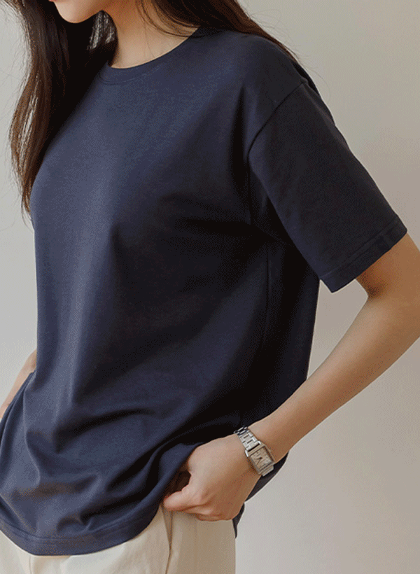 [J-BASIC] シュガーロング モーダルスパンデックス 半袖Tシャツ 韓国