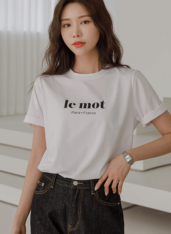 ルーモート 厚スパンデックス 半袖Tシャツ 韓国