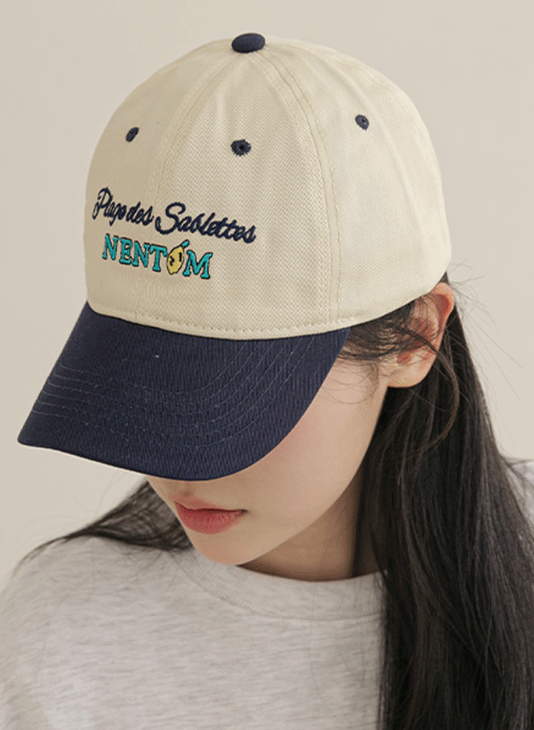 ネタム ツートン 野球帽 韓国