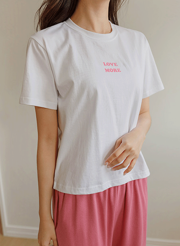 もっと愛する セミクロップ 半袖Tシャツ 韓国