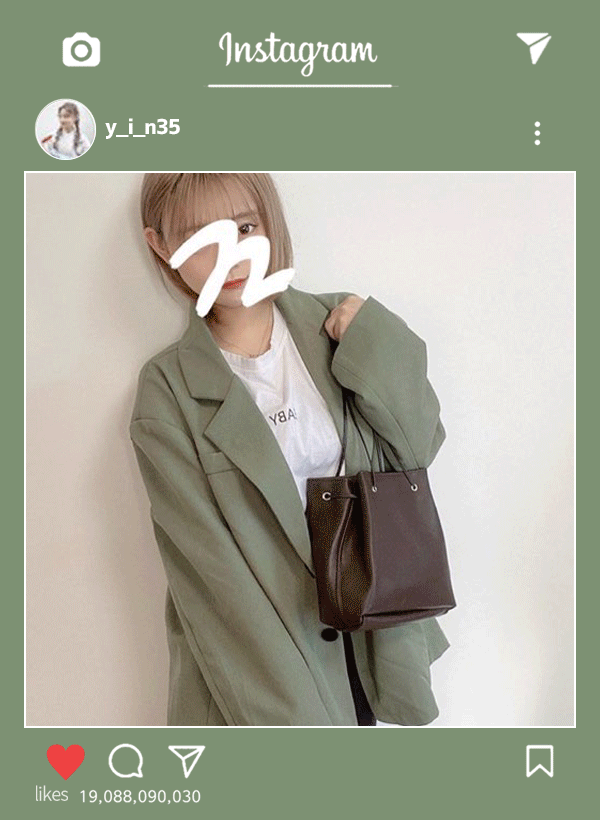 フェイクレザーバケツバッグ, 韓国ファッション
