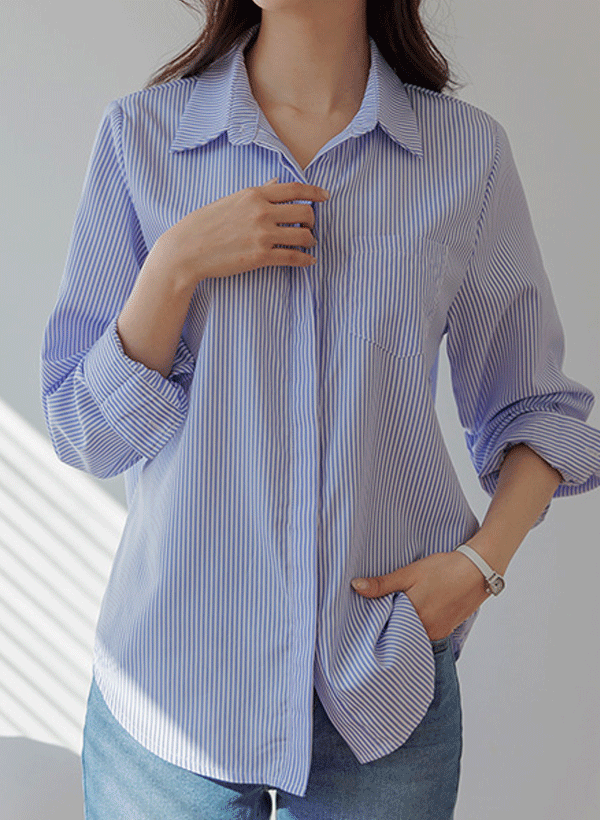 OA0571_너터 히든단작 링클프리 셔츠 韓国