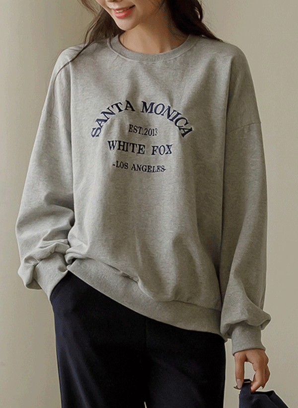 聖モニカ 刺繍セーター 韓国